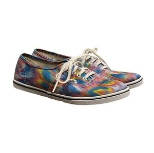 Vans Iridescent Tye Dye Blue‎ Canvas Sneakers Womens Size 9 Off The Wall